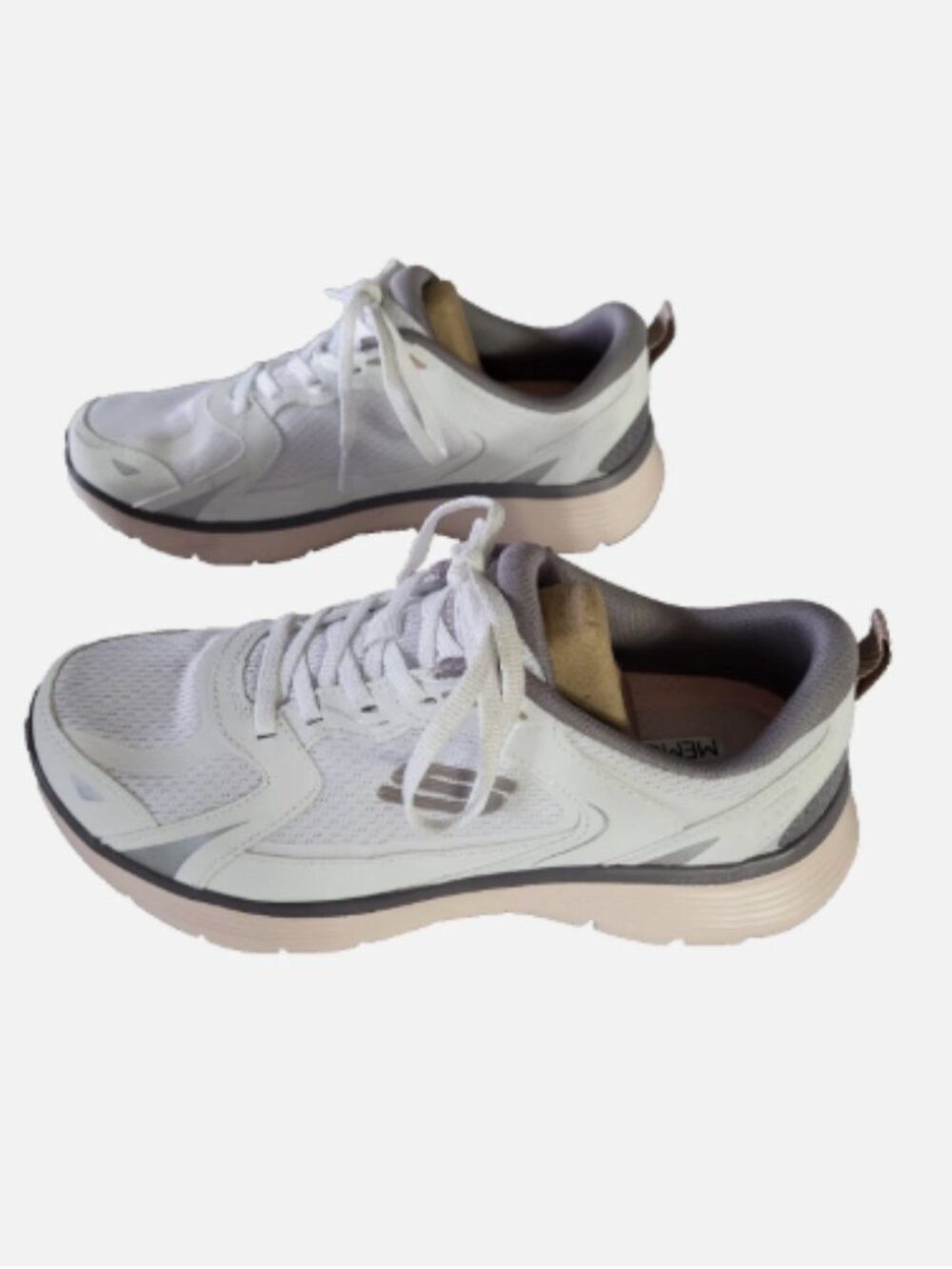 Skechers Women's Size 7 White Gray Pink Sneakers Flex Appeal 5.0 Retro Rush - Picture 4 of 15